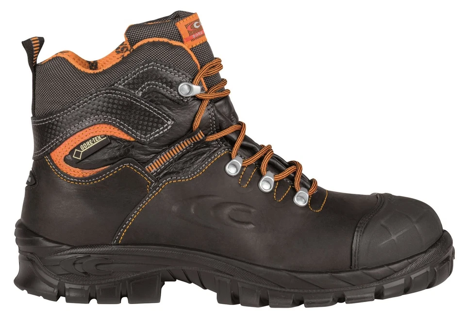 Cofra Galarr Black Orange Lace Up Gore-Tex Safety Toecap Midsole Work Boots