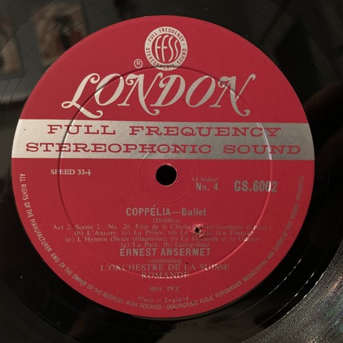 LONDON BLUEBACK CSA 2201 - DELIBES Coppelia - ANSERMET - WB DG FFSS ST 2LP BOX - Picture 5 of 7