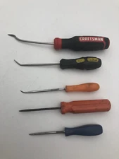 Craftsman and unbranded Mix lot of 5 pick tools used “Please Read”