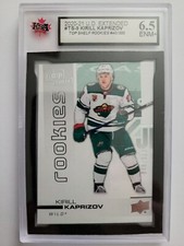 Kirill Kaprizov 2020-21 Top Shelf Rookie Hockey Card #40/500 KSA Graded 6.5!!!