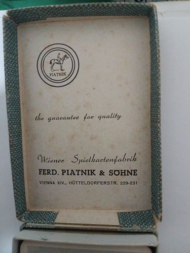 Vintage playing cards Piatnik And Sohne Boxed. - Picture 2 of 7