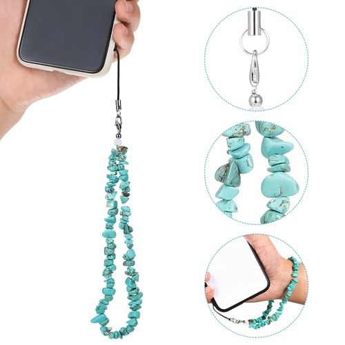 2 Pcs Mobile Phone Straps Mother Miss Natural Stone Lanyard Rope - 第 5/11 張圖片