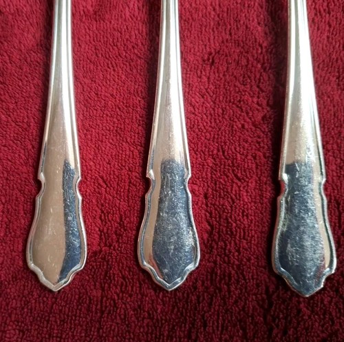GEORGE BUTLER KITEMARK DUBARRY PATTERN SET 12 DESSERT KNIVES & FORKS EPNS A1 - Picture 8 of 19