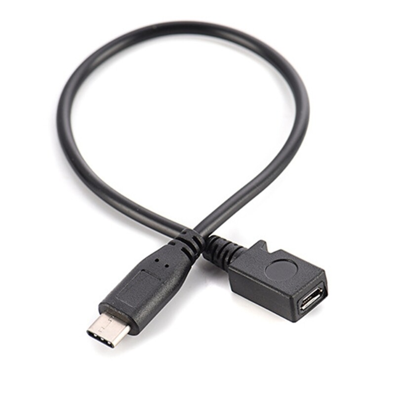 27cm USB-C to Micro USB Adapter Fast Charging Data Cable  -image