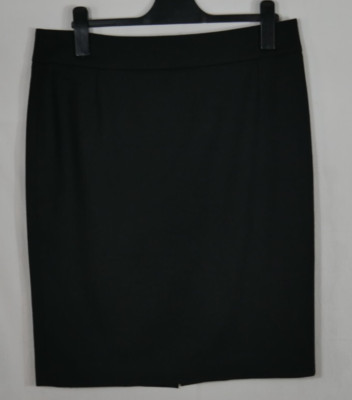 HUGO BOSS 100% SCHURWOLLE Luxus Rock Schwarz Elegant Zeitlos Größe 42/44 NEU!