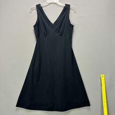 Vintage Womens M/L 60s 70s Little Black Dress Sleeveless Marilyn Monroe Zip NEW