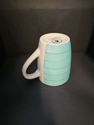 Royal Norfolk Coffee Cup Mug Teal Turquoise Set Four Greenbriar International - Picture 12 of 16