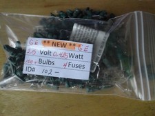 100  GE CLEAR Replacement Mini Glass Bulb Incandescent 2.5 Volt 0.425 Watt