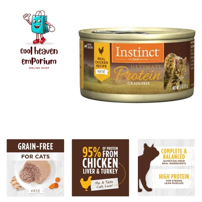 Ultimate Protein Grain Free Real Chicken Recipe Natural Wet Canned Cat Food, ...