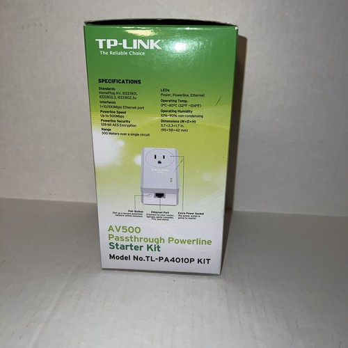 TP-Link TL-PA4010PKIT Passthrough Powerline Adapter Starter Kit - Picture 3 of 4