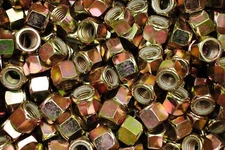 (50) Nyloc Hex Locking Nuts 3/4-10 Yellow Zinc Plated Nylock Grade 8/C
