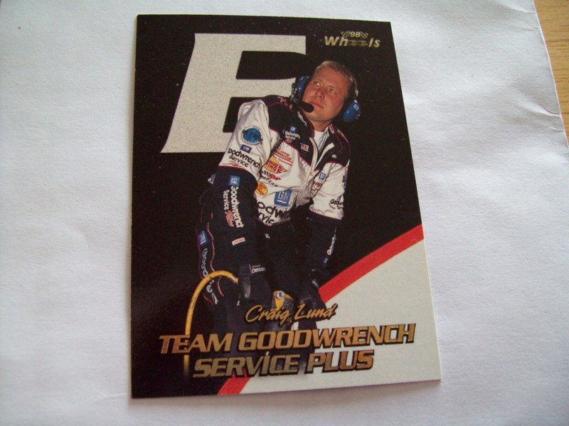 CRAIG LUND TIRE CHANGER FOR DALE EARNHARDT SR. 1998 WHEELS #91 NASCAR RACE TEAM