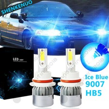 Ice Blue 9007 Hb5 Led Headlight Bulb Hi-low C6 For Ford Crown Victoria 1998-2011