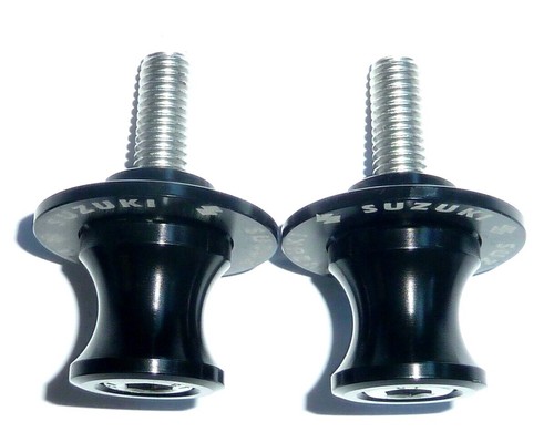 SUZUKI GSXR 1300R HAYABUSA 99-25 BLACK PADDOCK STAND BOBBINS COTTON REELS SPOOLS - Picture 5 of 10