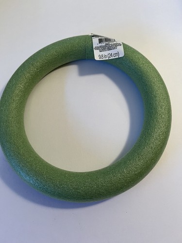 Craft Artisan Brand Green Floral Foam Wreath Form 9.8" NEW Craft Flower Decor