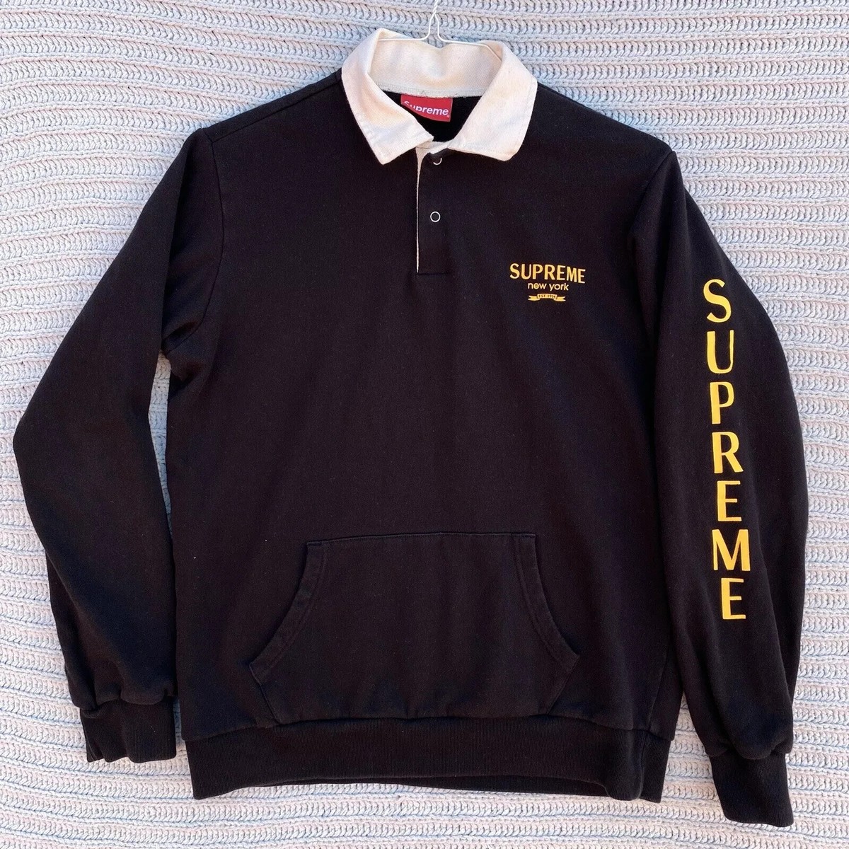 Supreme S/S Rugby Black M Supreme Rugby 