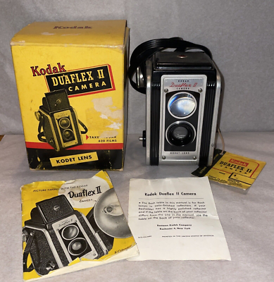 Vintage Kodak Duaflex II Camera Art Deco Bakelite Film Original