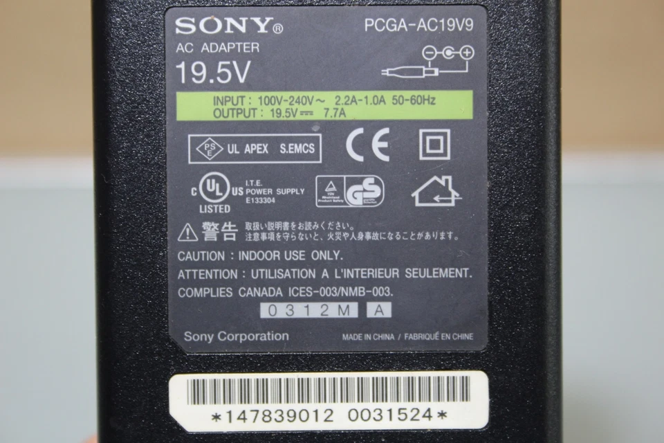SONY Ladegerät Original Netzteil PCGA-AC19V9 - Bild 4 von 4