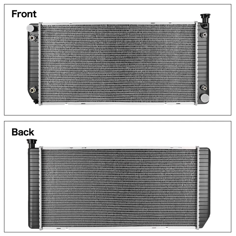 Radiator For 1994-2000 Chevy GMC C/K 1500 2500 3500 Tahoe Yukon W/ 4 Oil Coolers - Image 3 of 4