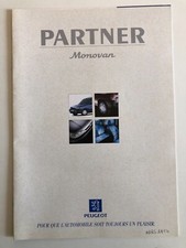 C25- Catalogue BROCHURE publicitaire voiture partner monovan    1997