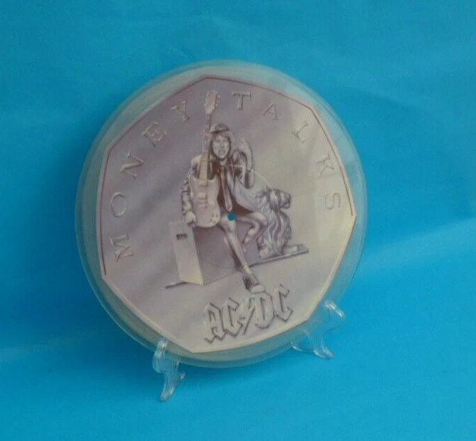 AC/DC Picture Disc Money Talks  12P111 B8886TP 12" Vinyl Record Hard Rock Band - Image 4 of 4