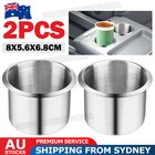 2PCS Stainless Steel Cup Drink Holder For Marine Car Truck Camper RV Boat AU