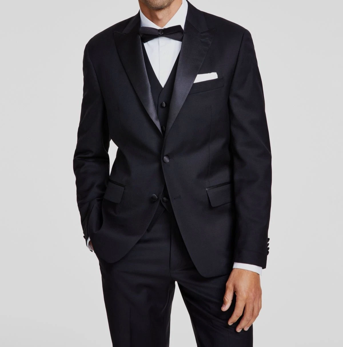 Giacca tuta cappotto sportivo smoking Michael Kors uomo lana nero vestibilità classica taglia 44R