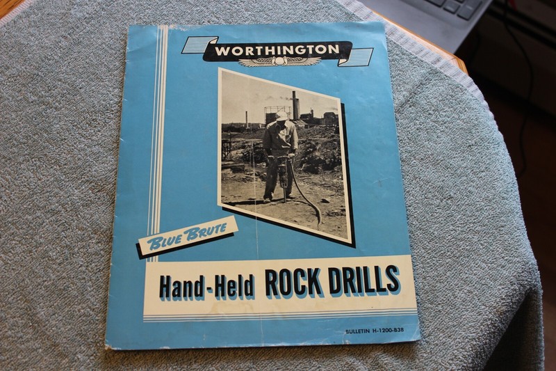 1950 Worthington Hand Held Rock Drills 8-page catalog