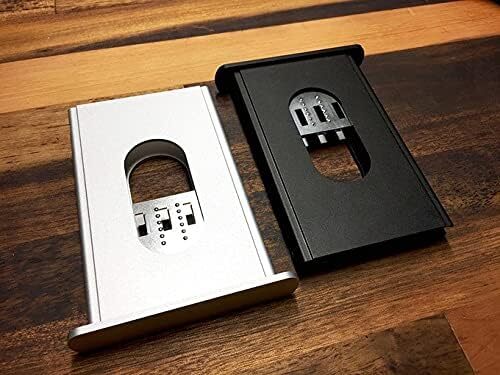 Soporte para tarjetas de visita M1911 Black Colt gobierno empuñadura de nogal aluminio magnesio - Imagen 2 de 13