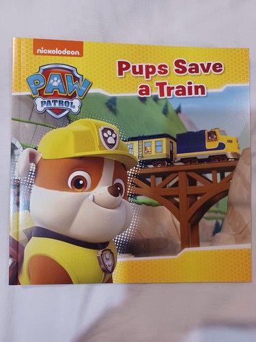 Paw Patrol Bilderbuch Welpen Save A Train Bilderbuch Brandneu UVP 5,99£