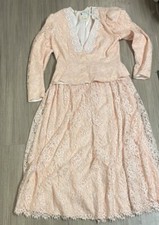 Vintage 80  s Scott McClintock 2Piece Lace Jacket And Skirt-12