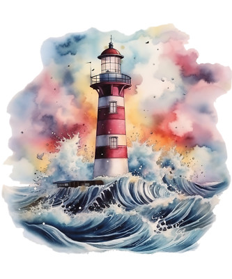 XXXL 60X60 cm car sticker sticker lighthouse sticker