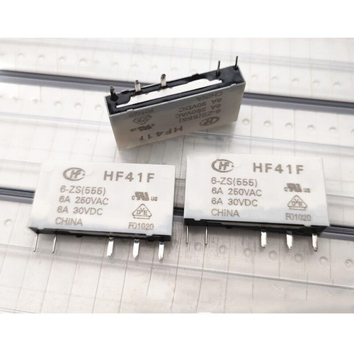 2 pezzi HONGFA HF41F-6-ZS relè di alimentazione 6vdc 5 pin 6A 250VAC - Foto 1 di 2