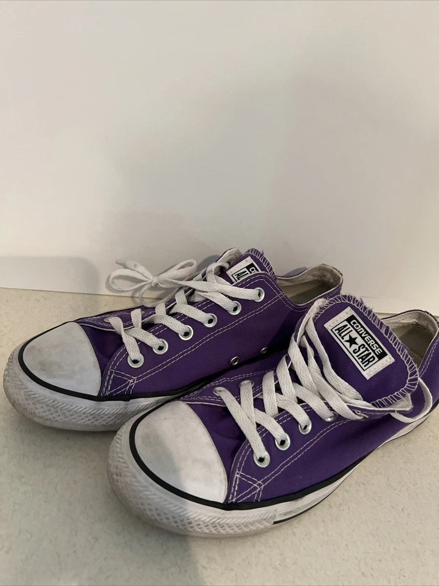 Converse All Star Chuck Taylor Low Electric Purple Shoe Sz 7 Men 9 Women EUR 40