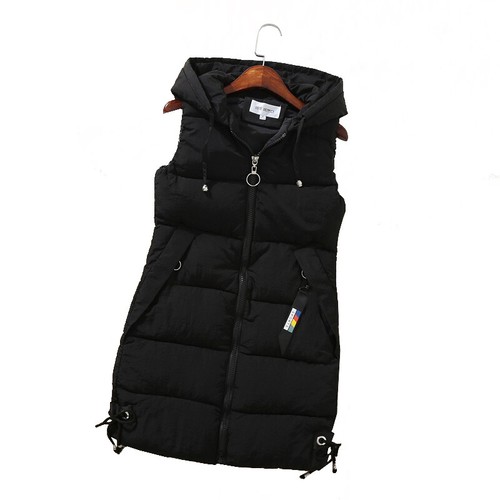 Damen Winter Reißverschluss Weste Jacke Körperwärmer Wattiert Gesteppt Damenweste Weste - Bild 8 von 17
