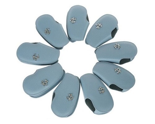 Eighteen H high-quality golf iron cover 9 P one set magnetic, Beige sky Blue - Picture 18 of 24