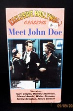 Meet John Doe (VHS, 1993, Exclusive Hollywood Favorites) Gary Cooper