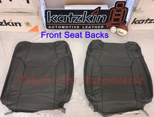 2014-2020 Toyota Tundra CrewMax KATZKIN Charcoal Leather Seat Covers