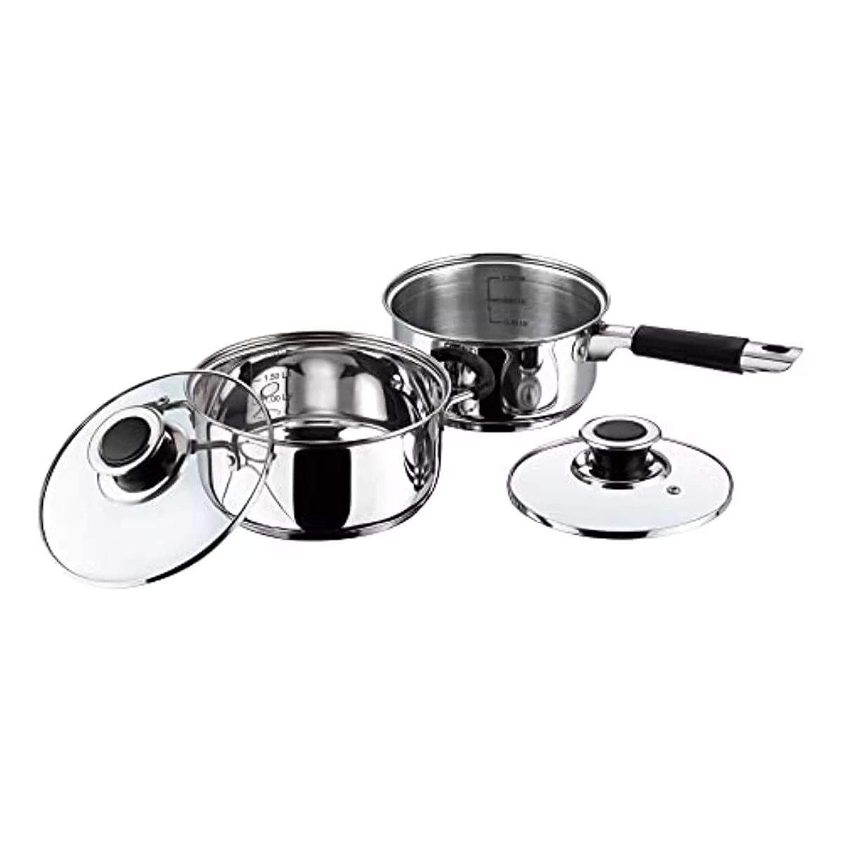 Vinod Stainless Steel Induction Friendly Master Chef Cookware Set- 2 Pie