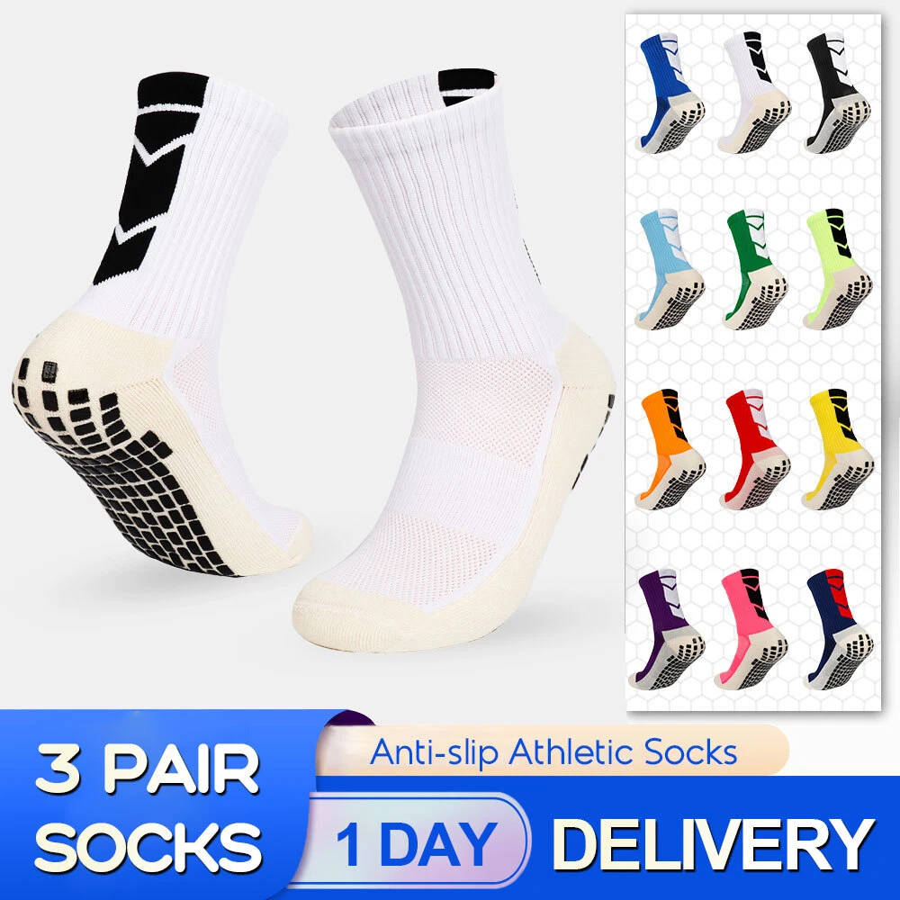 Calcetines De Fútbol Antideslizantes Para Hombre, Calcetín Largo Atlético,  Calcetines De Agarre Deportivos Absorbentes Para Baloncesto, Fútbol,  Voleibol, Correr CX22 De 3,25 €