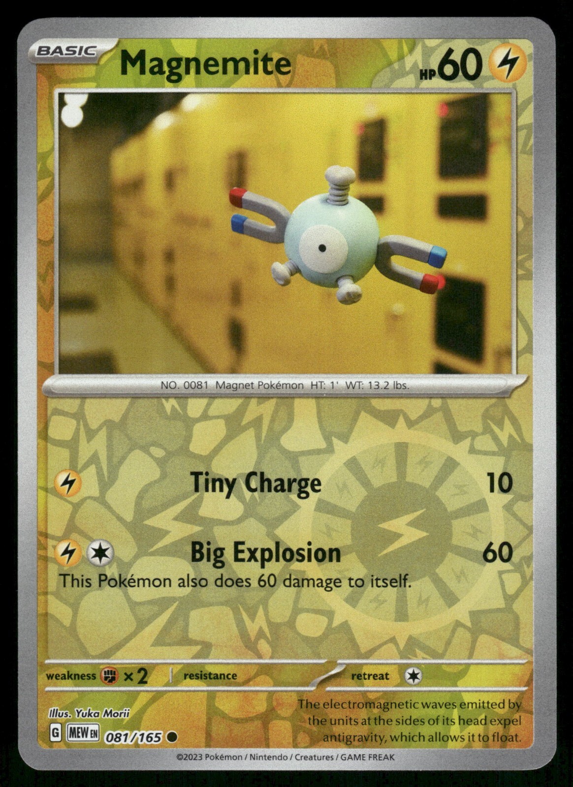 Magnemite Reverse Holo NM 081/165 Scarlet & Violet 151 Pokemon Card