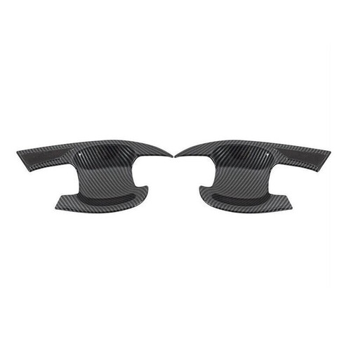 Carbon Fiber Front Door Handle Bowl Cover Trim For Toyota C-HR CHR 2016-2022 - Picture 4 of 7