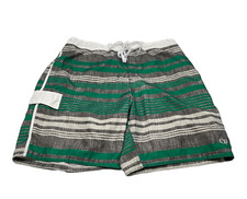 Vintage OP Ocean Pacific Boardshorts Size 2XL 44-46 Green Gray Swim Trunks