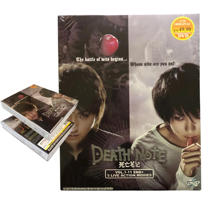 DVD Death Note 2015 Vol.1-11 End + Live Action Movie 1-5 Japanese