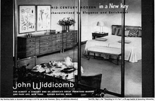 John Widdicomb  MID-CENTURY MODERN Bedroom Suite MCM Furniture 1953 Magazine Ad