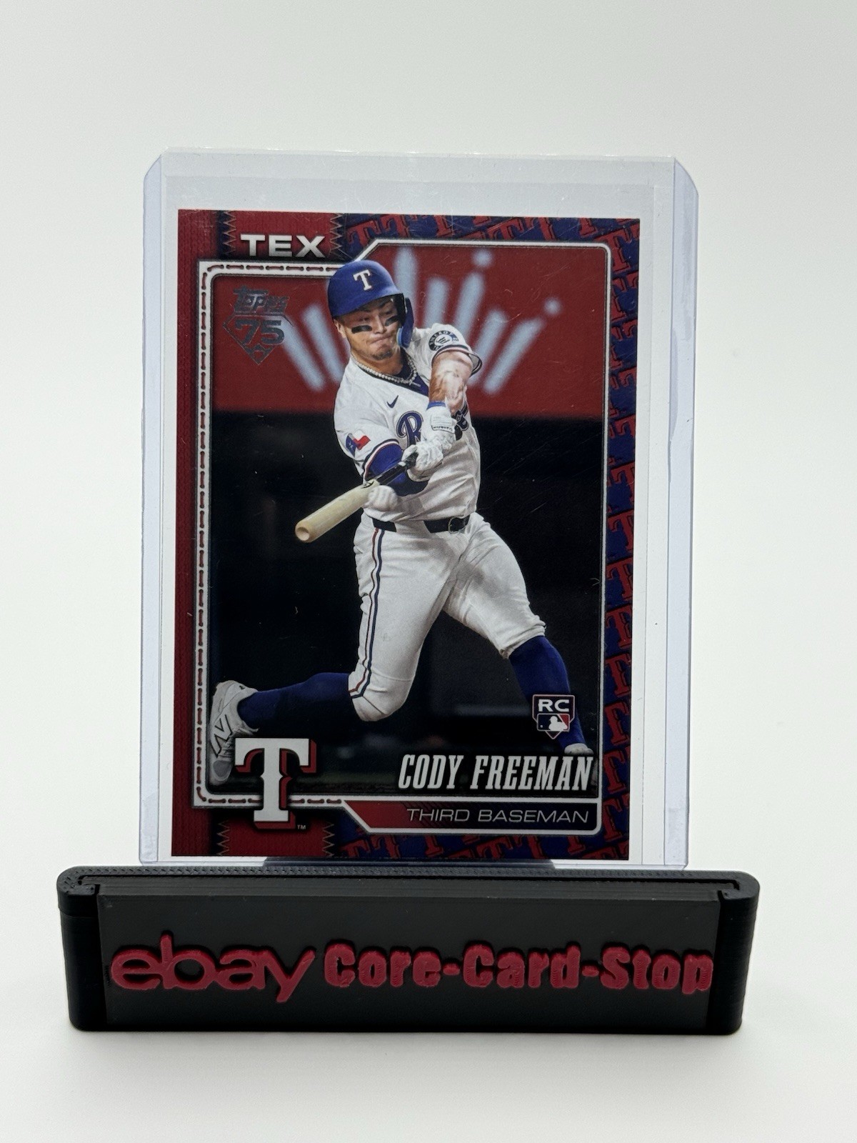 Cody Freeman 2026 Topps Series 1 Team Color Border Variation SP #224 Rangers RC