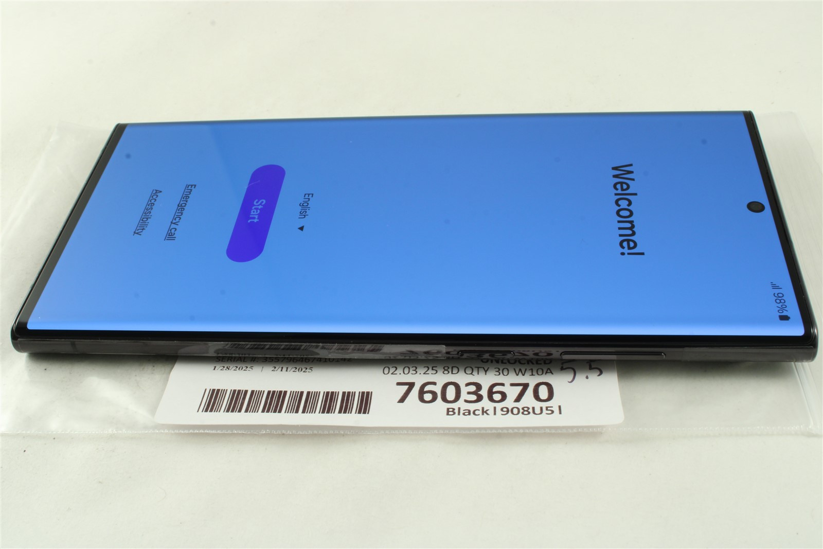 Samsung Galaxy S22 Ultra 5G 512GB Black - Unlocked AT&T T-Mobile Verizon 7603670