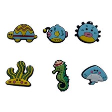 6lots Silicones Tennis Rackets Dampeners Cartoon Sea Creature Vibration Control