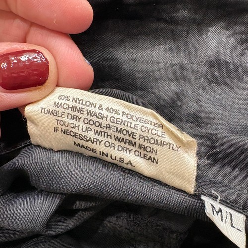Mycra Pac taglia M/L impermeabile trench cappotto vintage USA snap davanti nero NO CINTURA - Foto 6 di 18