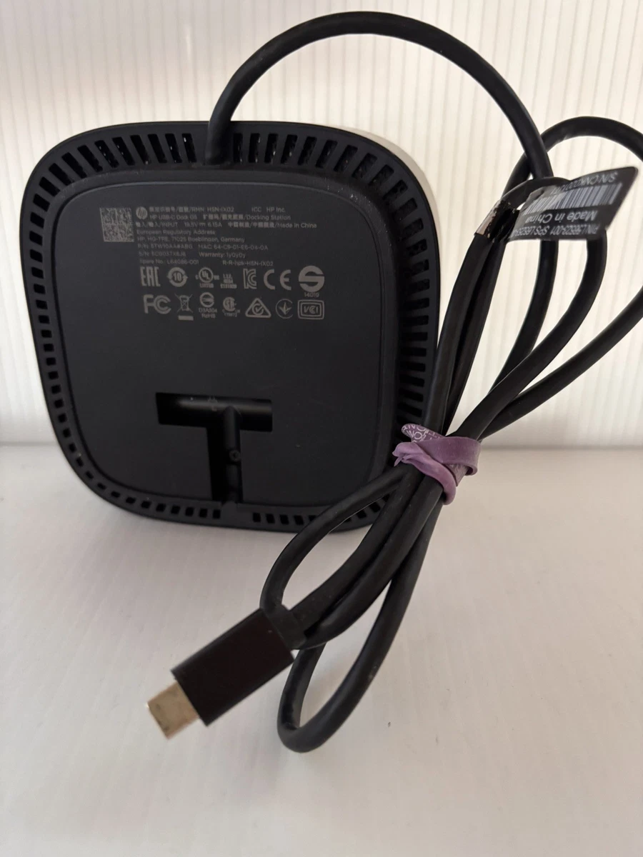Hewlett Packard HP HSN-IX02 USB-C Laptop Dock G5 TESTED-WORKS !